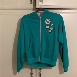 Wildfox zip up sweater